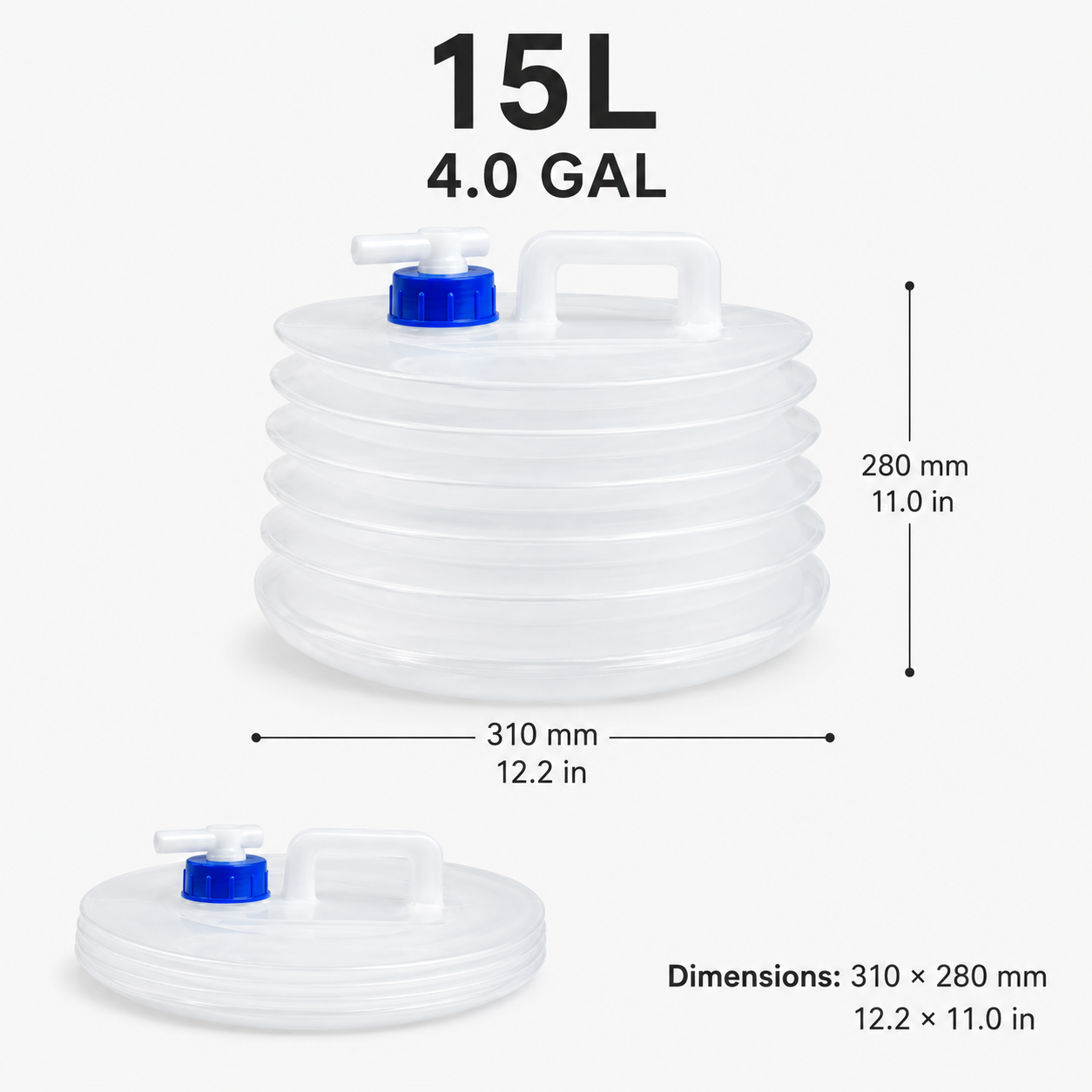 ☀️ Summer Limited 50% Off 💧 – Faucet Foldable Water Container | Ideal for Road Trips, Parties, Hurricane Prep & Home Daily Use