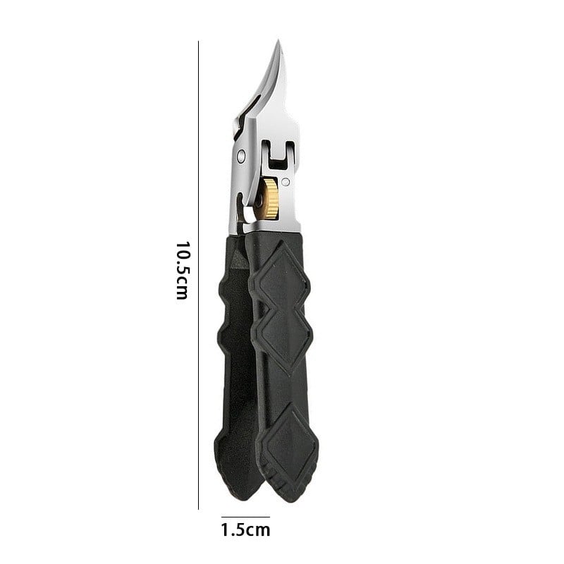 🔥50% off today only🔥Black Anti-Slip Grip Gear Lock Nail Clipper Set with Ultra-Sharp Tips for Precise Access to Nail Grooves