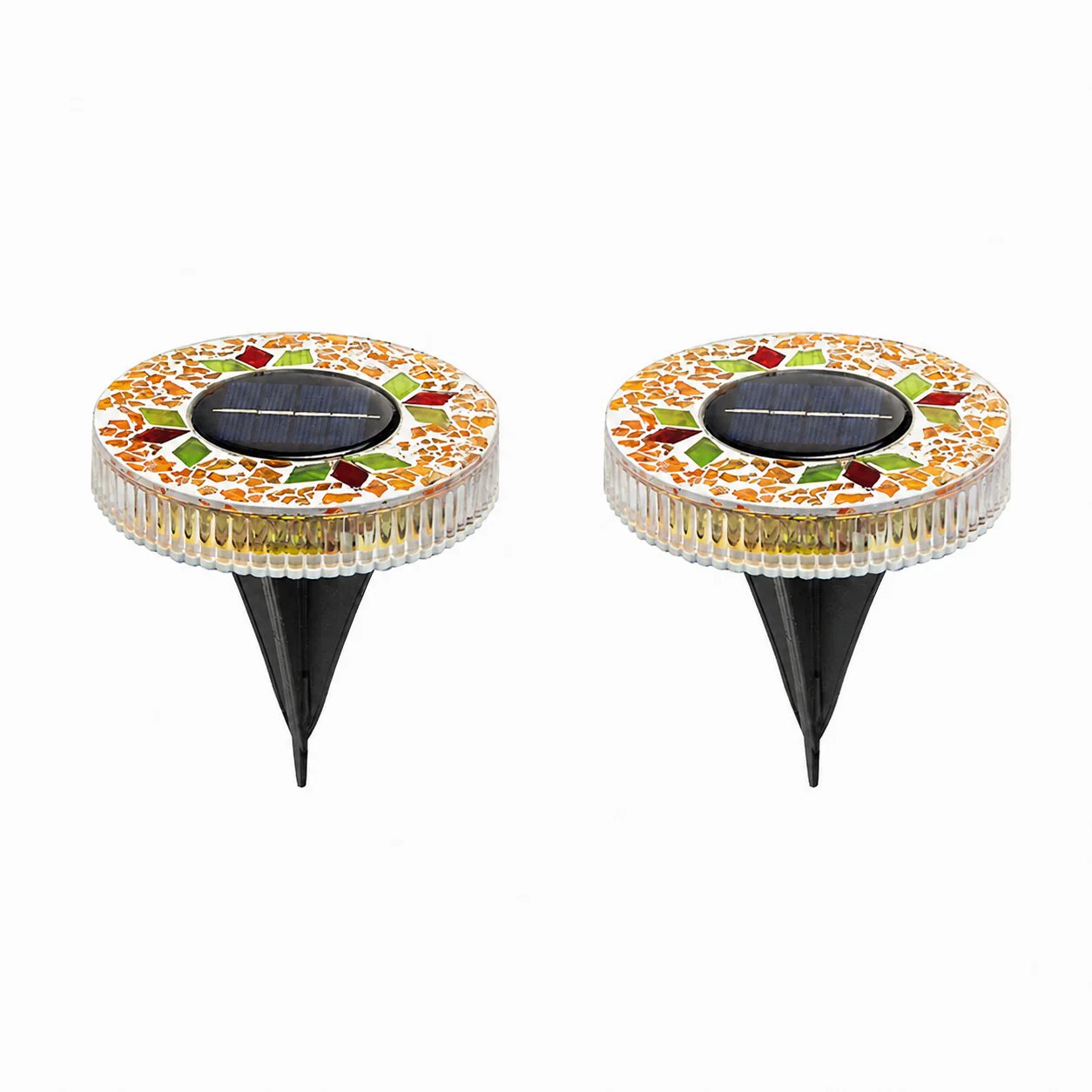 ⏰ Limited Time: 60% OFF!🛋️Solar Mosaic Lights – Waterproof LED Pathway Lights with Auto On/Off