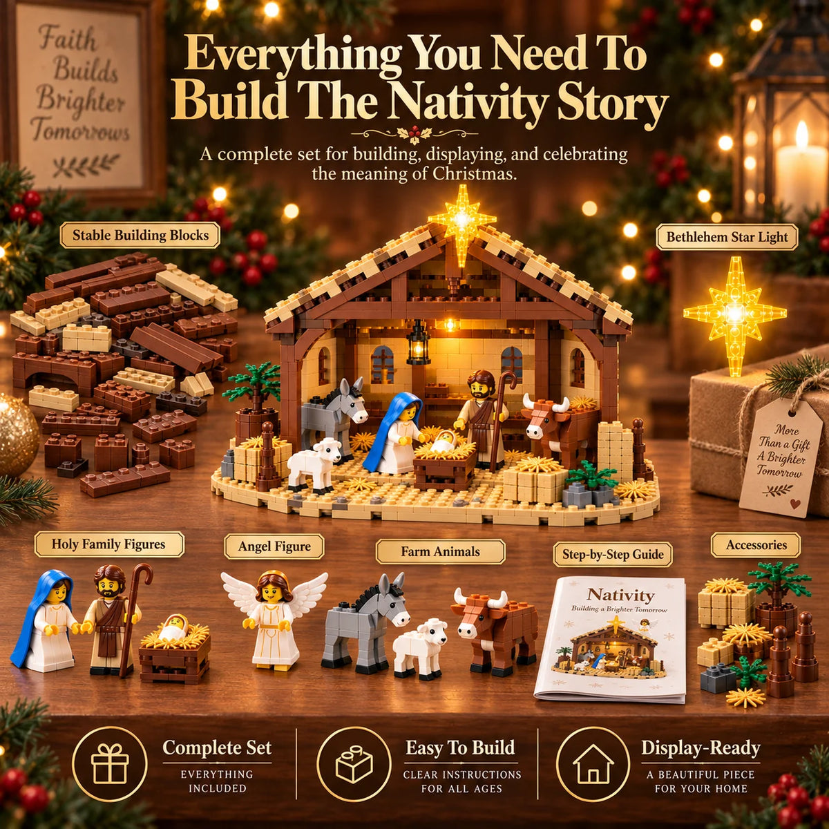Free Shipping🌟The Nativity Story Building Block Set