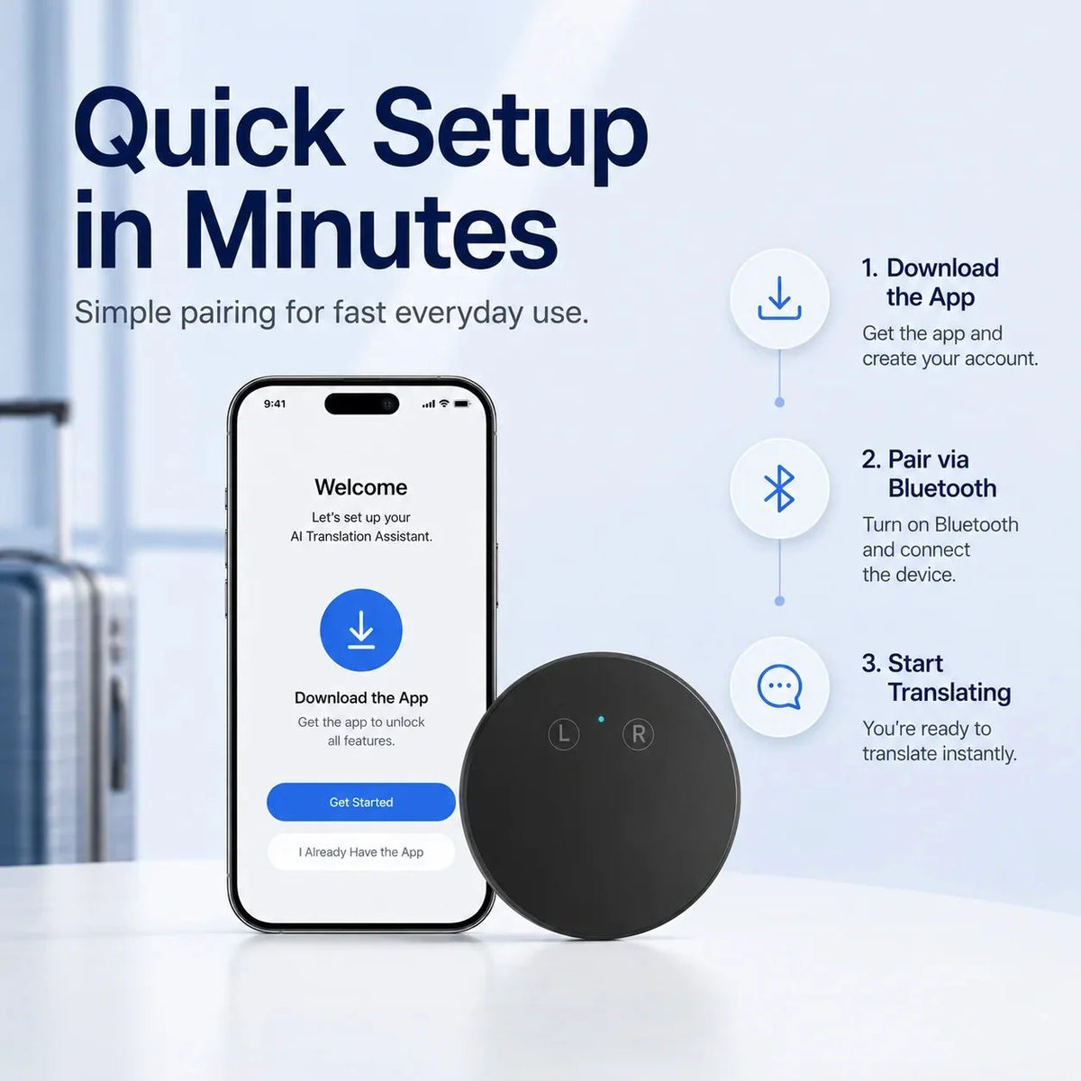 50% OFF🤖 AI Pocket Translator – Real-Time Two-Way Voice Translation in 165+ Languages