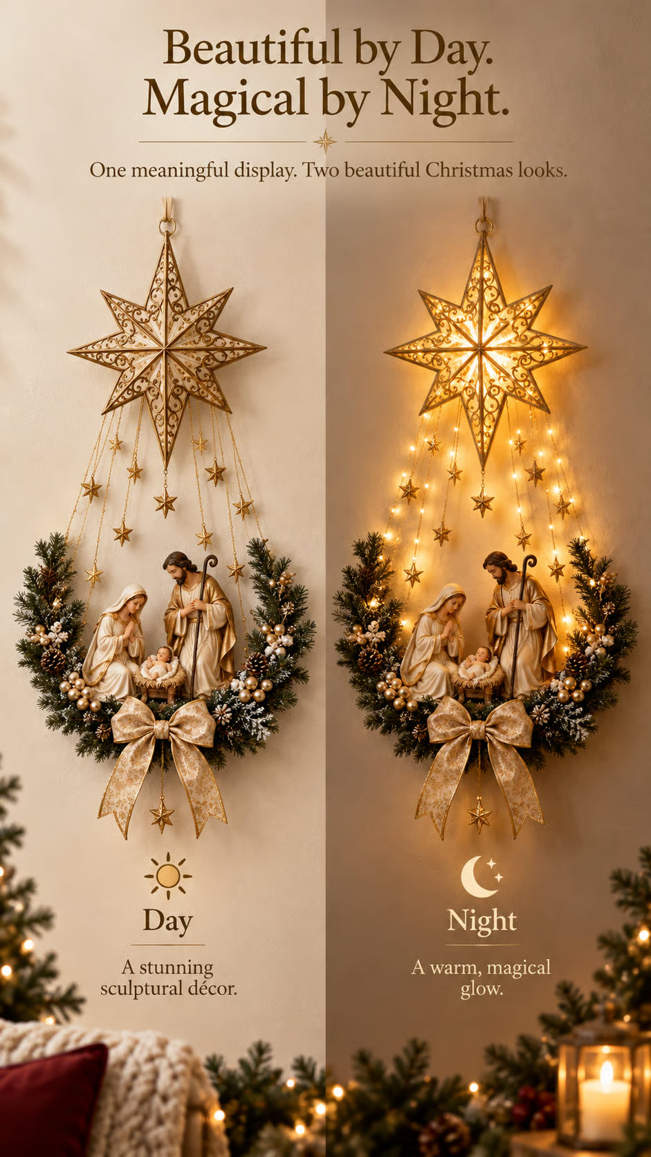 ✨ 49% OFF Nativity Wall Light -Star of Bethlehem Lighted Nativity Wall Decor – Bring the Heart of Christmas Home 🎄