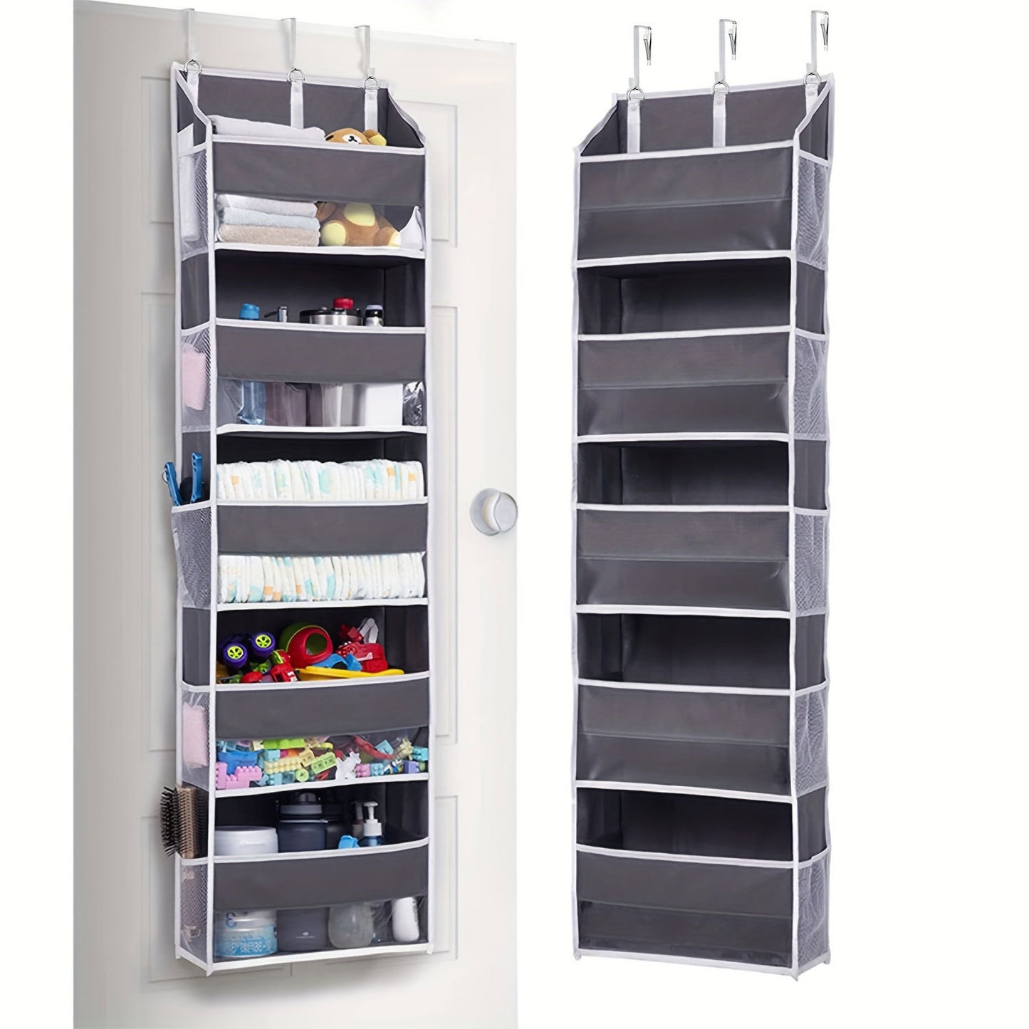 5-Tier Over Door Hanging Storage Organizer | Space Saving Closet Hanging Bag