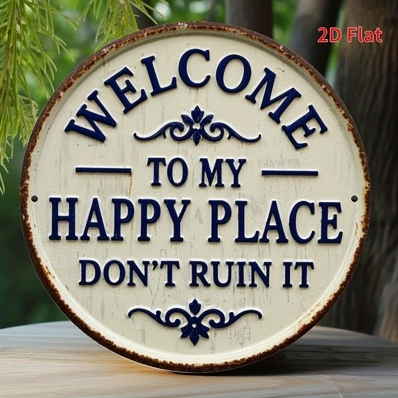 🏡✨ “This Is My Happy Place” Door Sign