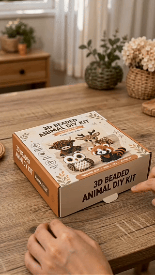 🔥2026 Hot Sale -🧵 3D Beaded Animal DIY Kit | Perfect Gift for Craft & Animal Lovers ✨