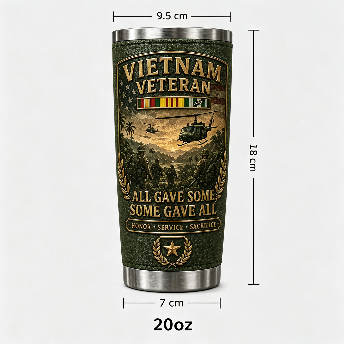 š„ HOT SALE 55% OFF šŗšø Vietnam War Veteran Commemorative Travel Tumbler