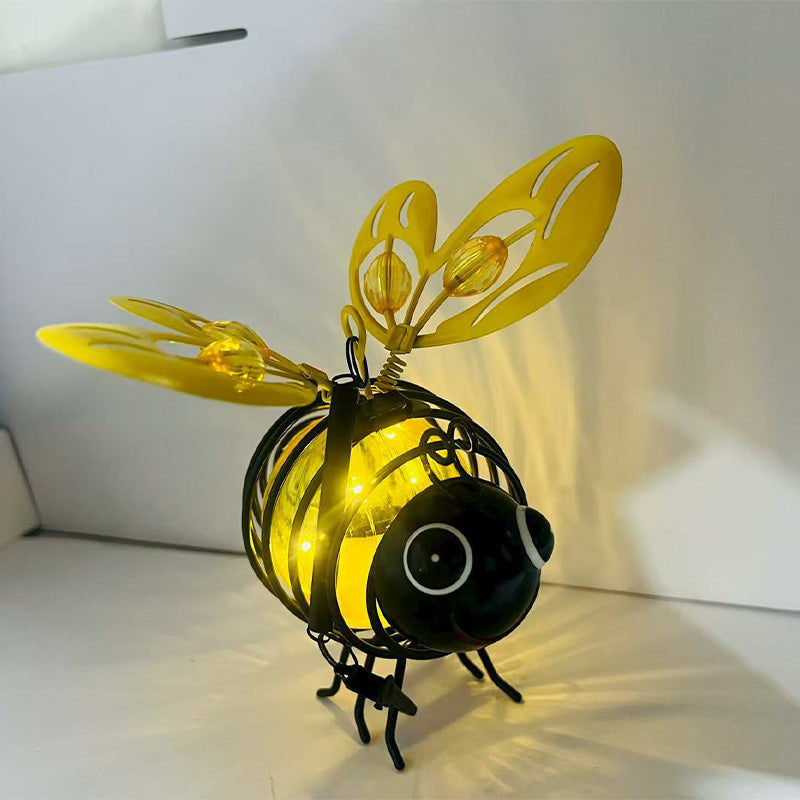 π LIMITED-TIME 50% OFF! βοΈ Hanging Solar Bee Light β Heart Wings, Metal, Weather Resistant πΈ
