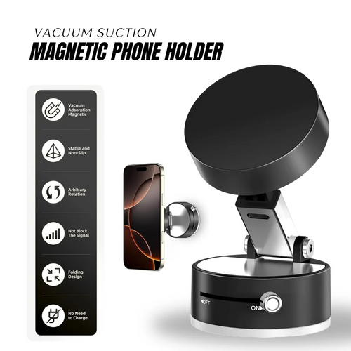 Vacuum Magnetic Suction Phone Holder