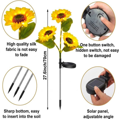 🌻Sale 49% OFF- 🌞Solar LED Sunflower Garden Lights