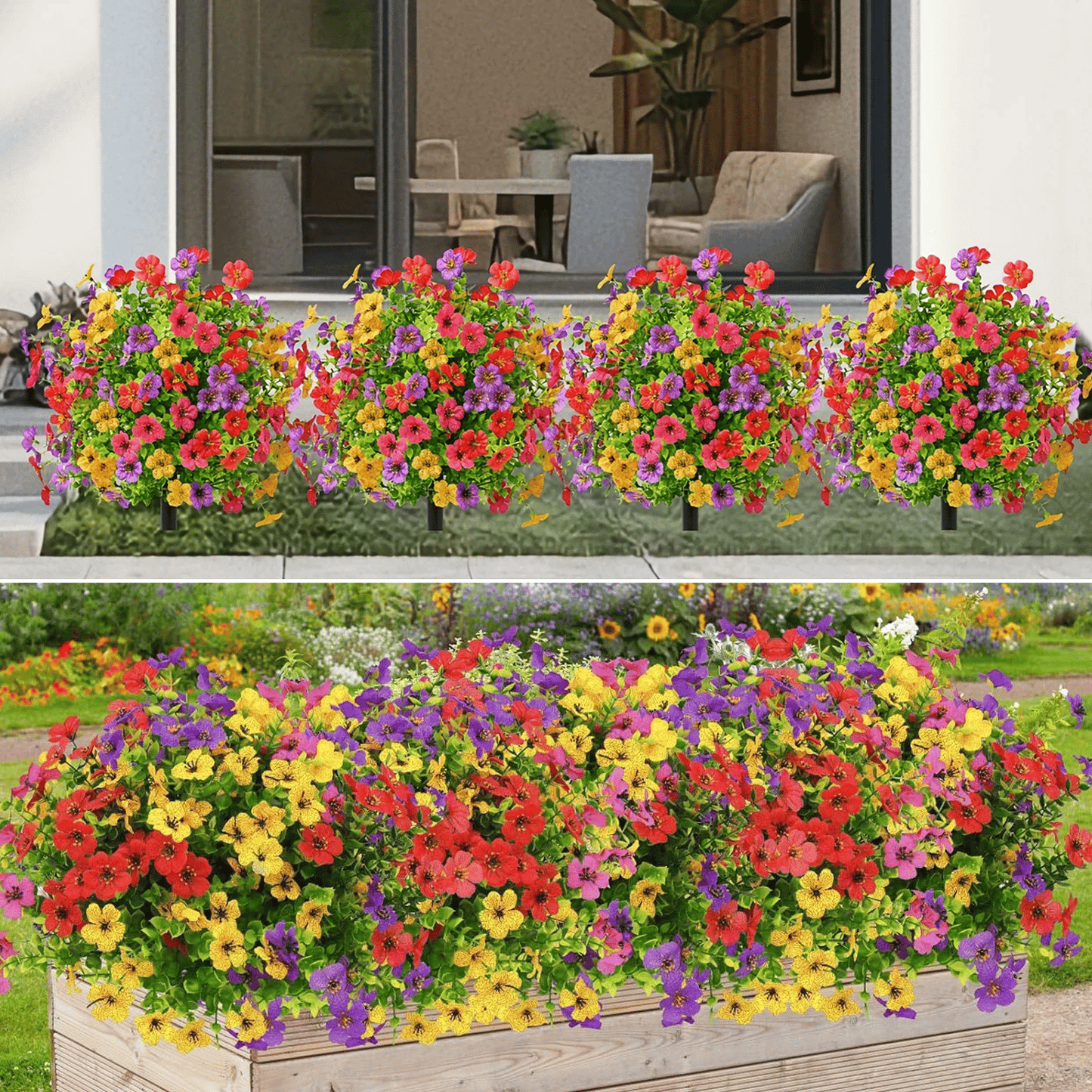 💐Outdoor/Indoor UV Resistant & Waterproof Artificial Flower Decor⏰ Limited-Time Offer🎁 Buy 3 Get 2 Free