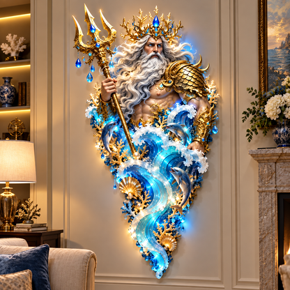 🔥HOT SALE 50% OFF🌊✨ Enchanted Ocean Legends™ Lighted Wall Décor Collection 🐋🧜‍♀️