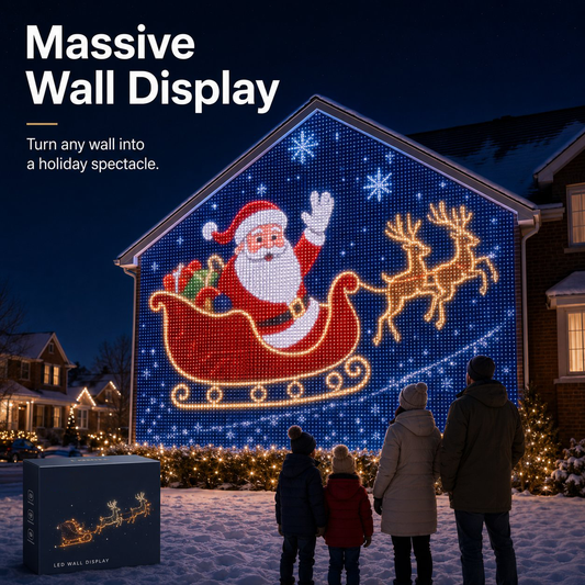 🔥 Limited-Time 50% OFF🎄✨Christmas LED House Net & Smart Outdoor Wall Curtain Light
