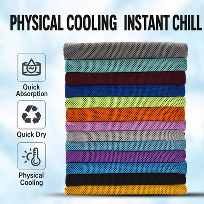 🧊Summer Instant Chill Cooling Towel | Portable Bottle Pack Heat Relief Towel For Gym, Hiking & Outdoor