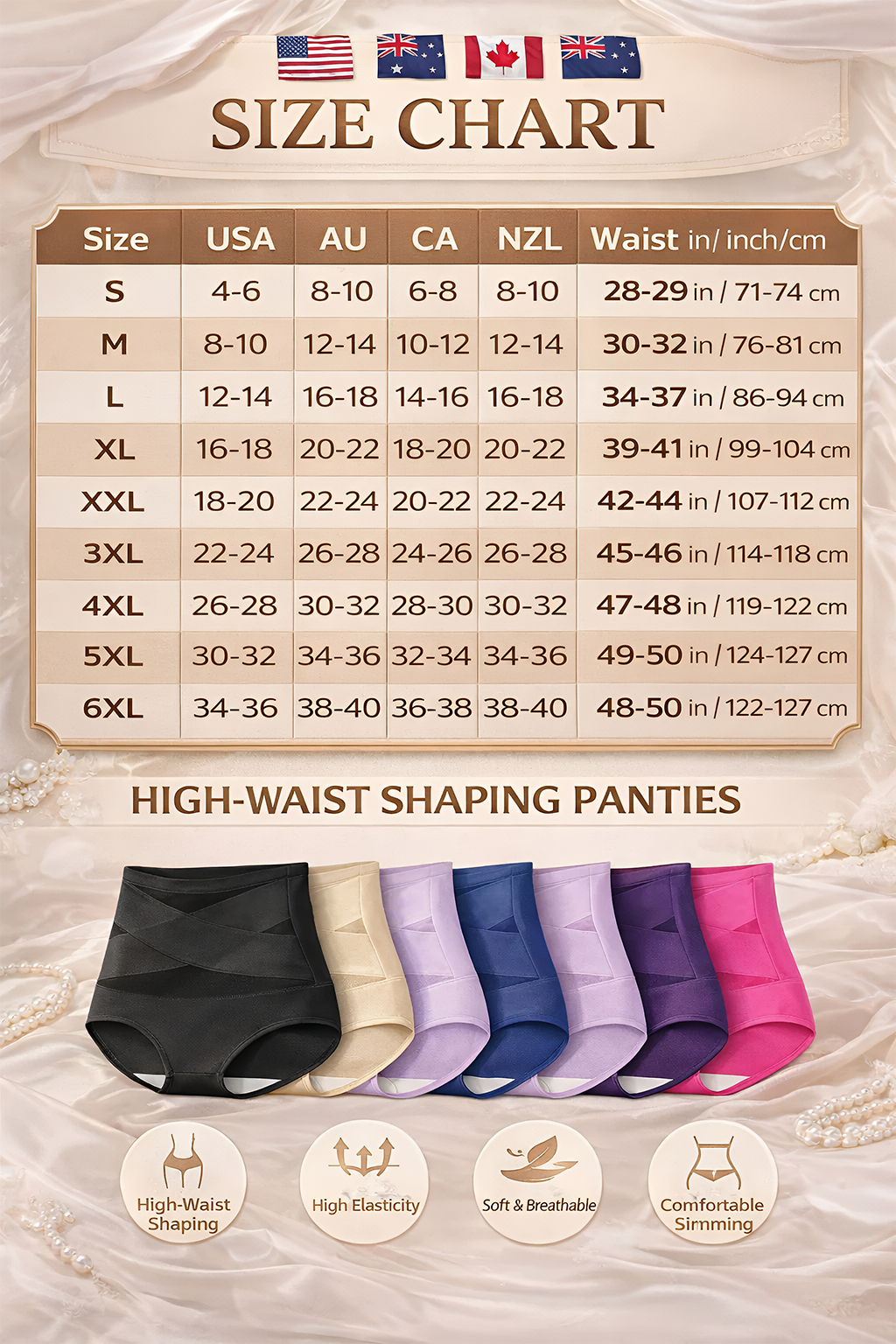 🌸LAST DAY 50% OFF🌸High-Waist Tummy Control Seamless Shaping  Panties
