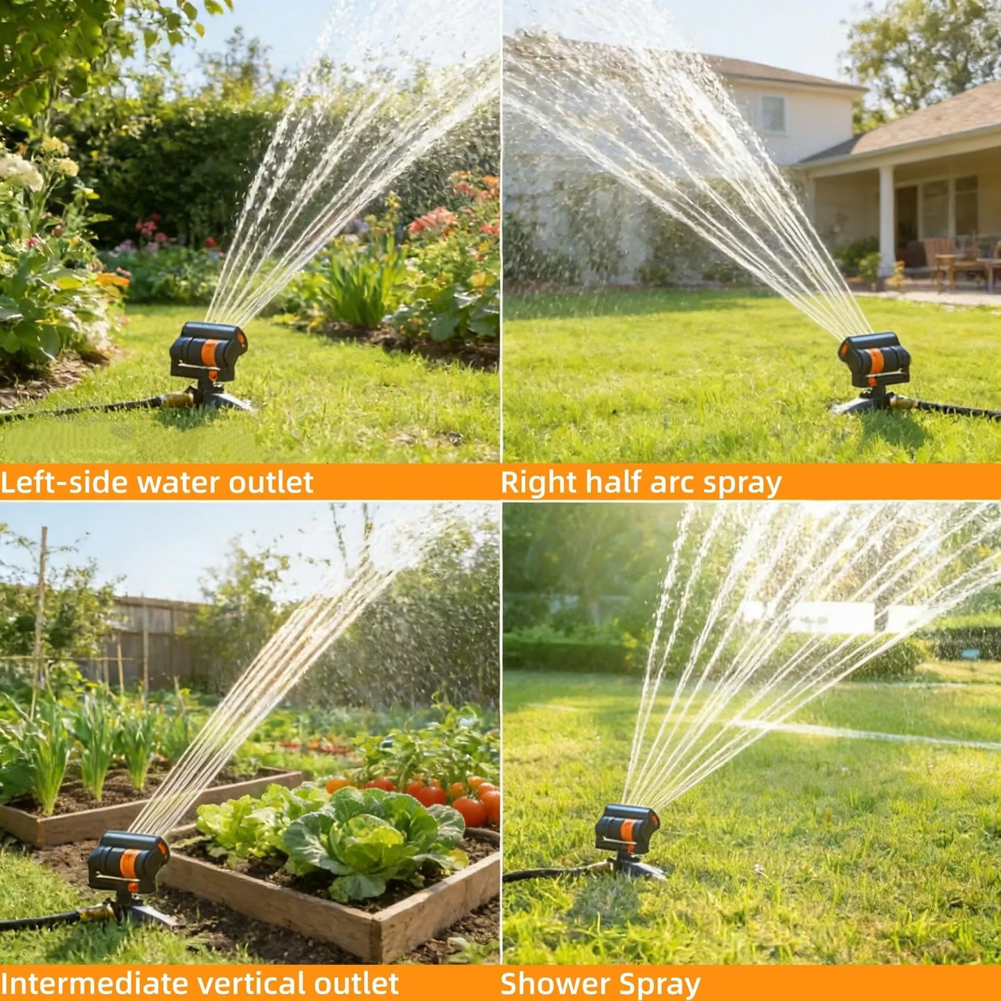 🔥2026 Hot Sale - 💦 360° Adjustable Oscillating Sprinkler – Full Coverage Lawn Watering System⚡