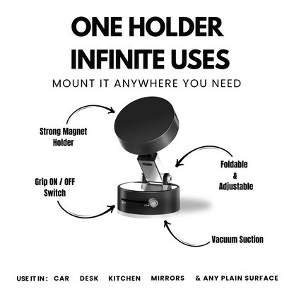 Vacuum Magnetic Suction Phone Holder