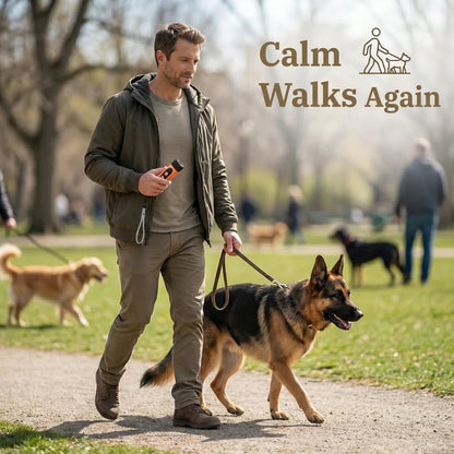 ✅🐶 Safe Ultrasonic Dog Training Device - Multi-Frequency Anti-Bark & Behavior Corrector with Dual LED 💡