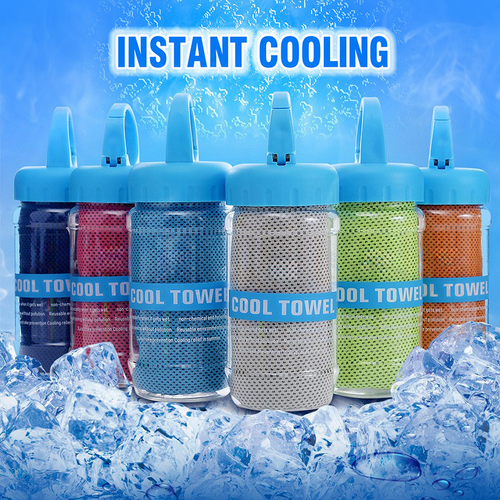🧊Summer Instant Chill Cooling Towel | Portable Bottle Pack Heat Relief Towel For Gym, Hiking & Outdoor