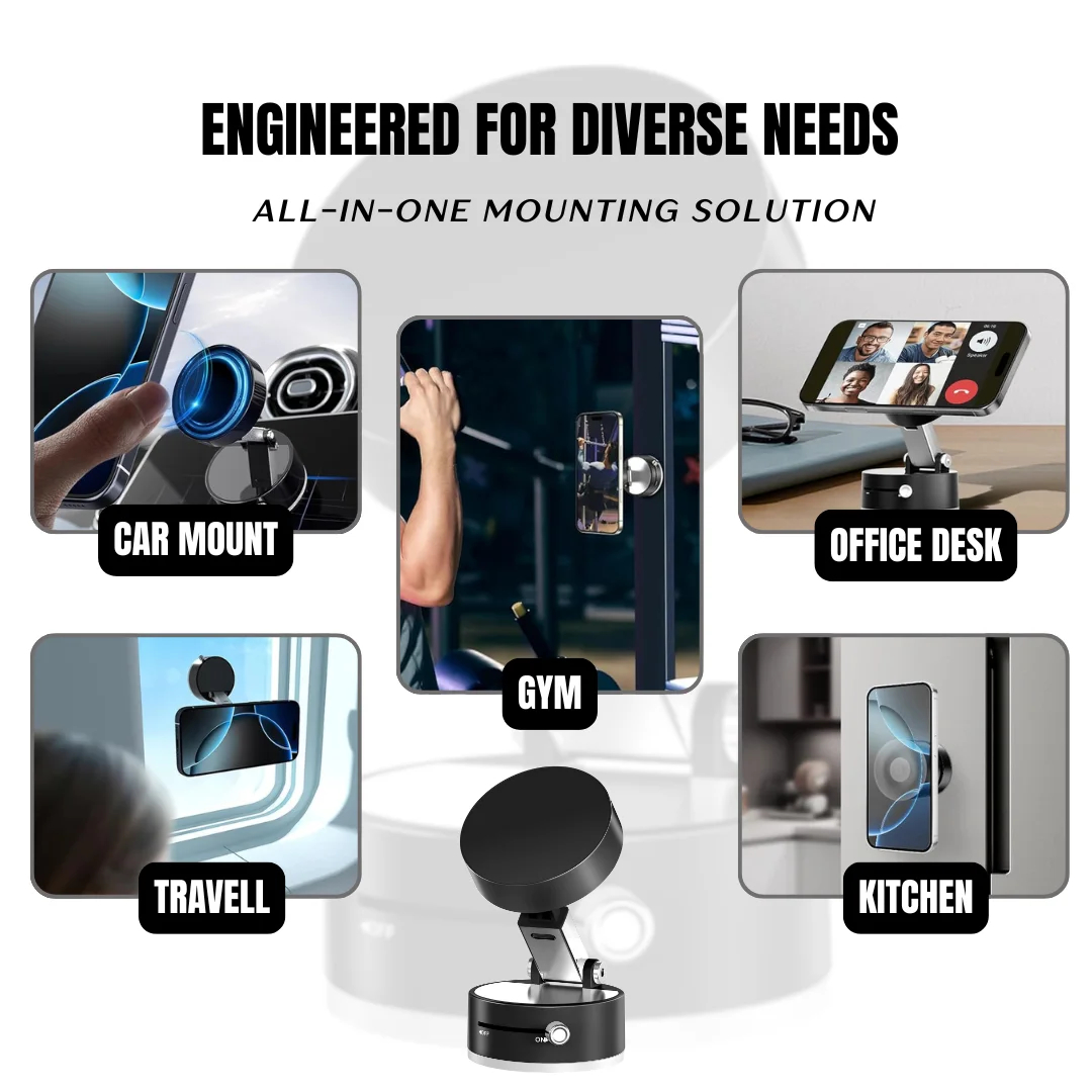 Vacuum Magnetic Suction Phone Holder