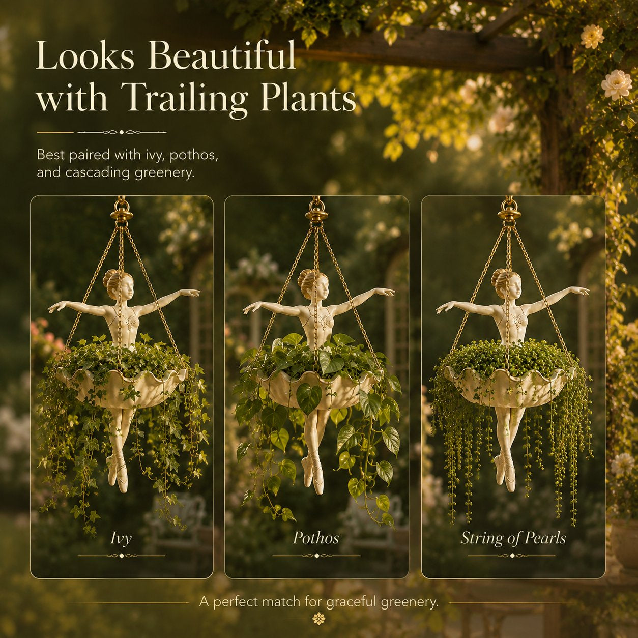 ⏰ LIMITED-TIME 59% OFF!🩰 Ballet Dancer Hanging Planter🌿