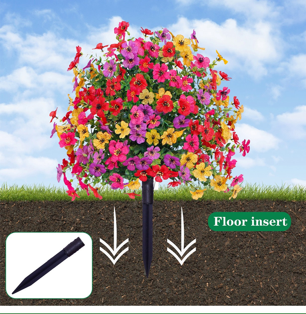 💐Outdoor/Indoor UV Resistant & Waterproof Artificial Flower Decor⏰ Limited-Time Offer🎁 Buy 3 Get 2 Free