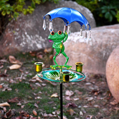 🐸Metal Frog-Shaped Bird Feeder Stake