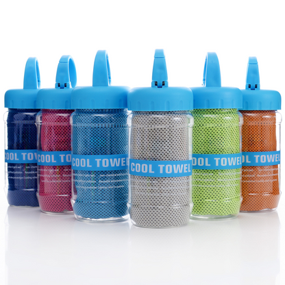 🧊Summer Instant Chill Cooling Towel | Portable Bottle Pack Heat Relief Towel For Gym, Hiking & Outdoor
