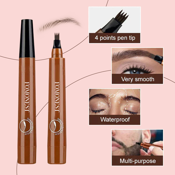 🎁Buy 1 Get 1 Free🔥Waterproof Four-tip Beard and Eyebrow Pen——Easy to Use for Beginners