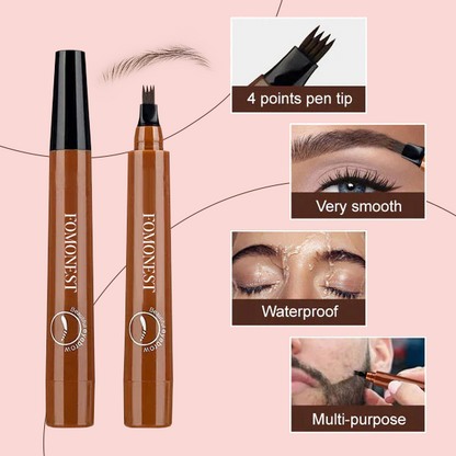 🎁Buy 1 Get 1 Free🔥Waterproof Four-tip Beard and Eyebrow Pen——Easy to Use for Beginners