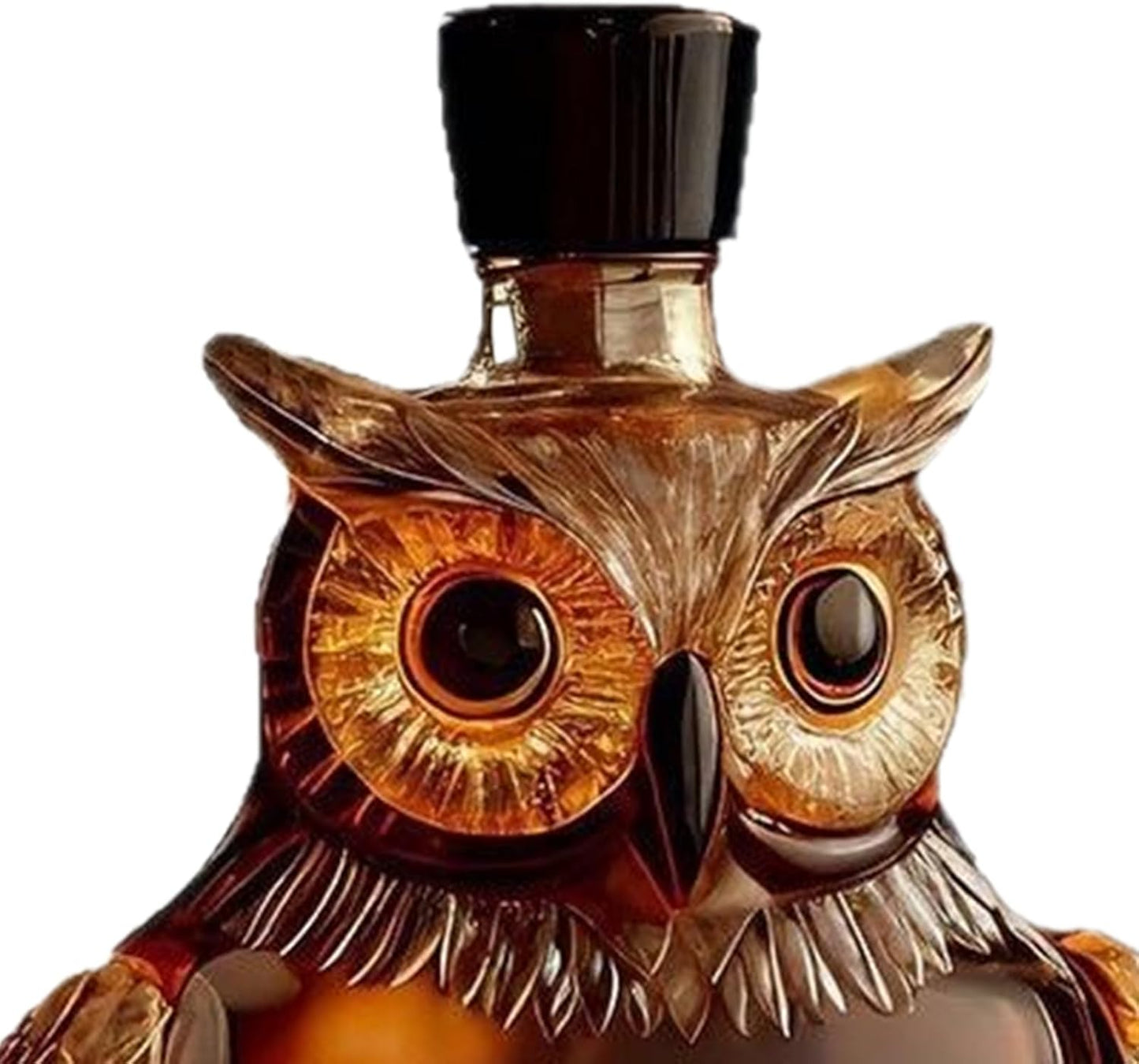 FOMONEST™ Owl Whiskey Decanter 350 ml ——Unique Glass Bottle for Whiskey, Wine & Liquor