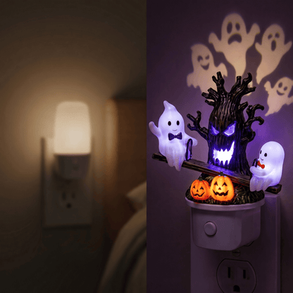 🎃👻Animated Seesaw Ghost Plug In LED Night Light