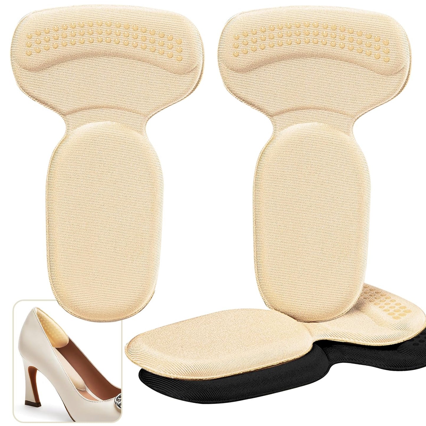 🔥🔥Buy 1 Get 1 Free🔥Anti-slip Heel Liners Soft Cushion Heel Protector Pads for Women Men Shoes