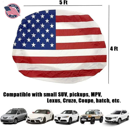 🎉🔥🔥American Car Hood Flag🦅