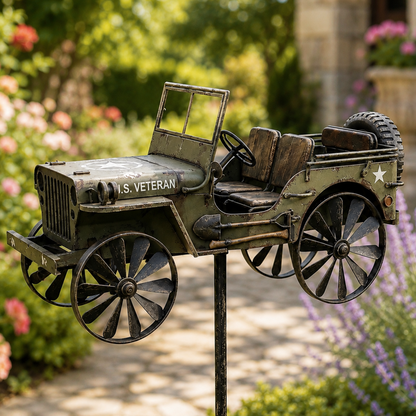 🏆Last Day Promo: 49% OFF 🚙‑Vintage Army‑Style Military Truck Wind Spinner‑ 🇺🇸Buy 2 & Get FREE Shipping Today!