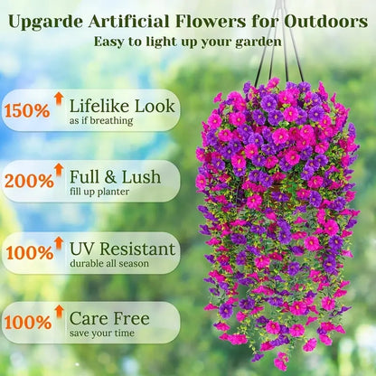 💐Artificial Flower 🌸Faux Flower🏡Decorative Flower for Home Garden, Porch, Window Box, Yard and Seasonal Celebrations
