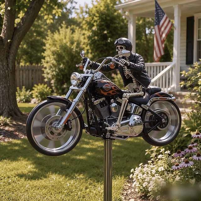 🔥Last Day Promo: 49% OFF 💀-Skull Motorcycle Windmill- 🏍️Buy 2 & Get FREE Shipping Today! 🚚