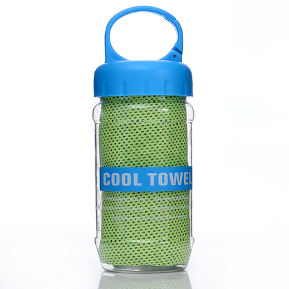 🧊Summer Instant Chill Cooling Towel | Portable Bottle Pack Heat Relief Towel For Gym, Hiking & Outdoor