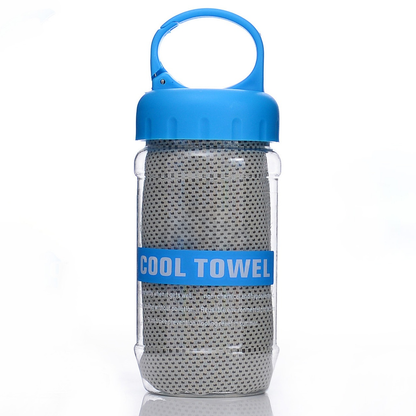 🧊Summer Instant Chill Cooling Towel | Portable Bottle Pack Heat Relief Towel For Gym, Hiking & Outdoor