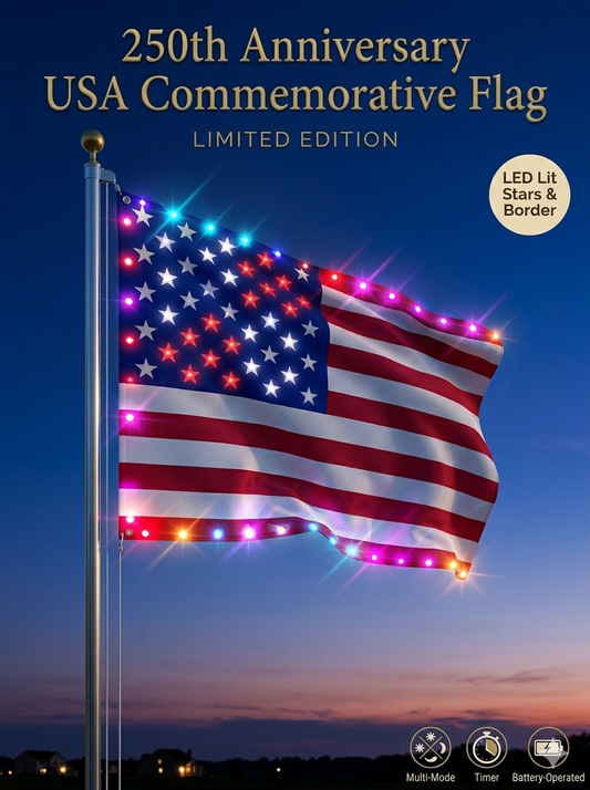 Today Only – 70% OFF🎉250th Anniversary 🦅USA Commemorative Flag