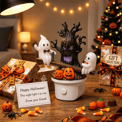 🎃👻Animated Seesaw Ghost Plug In LED Night Light