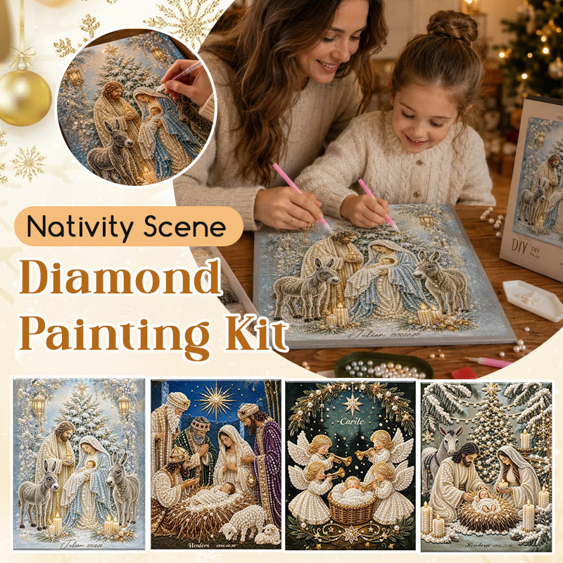 🎄 LAST DAY 49% OFF –🌟 Nativity Scene Diamond Painting Kit