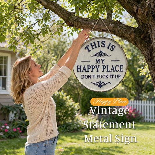 🏡✨ “This Is My Happy Place” Door Sign