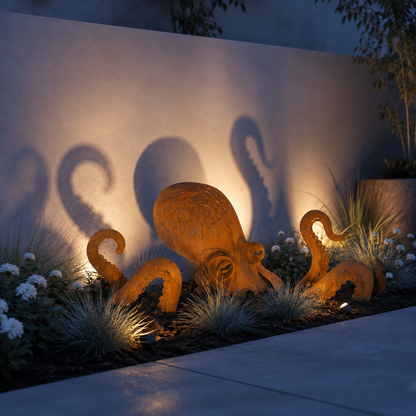 🔥Last Day 50% OFF🔥- 🐙Rust Patina Giant Squid Garden Sculpture