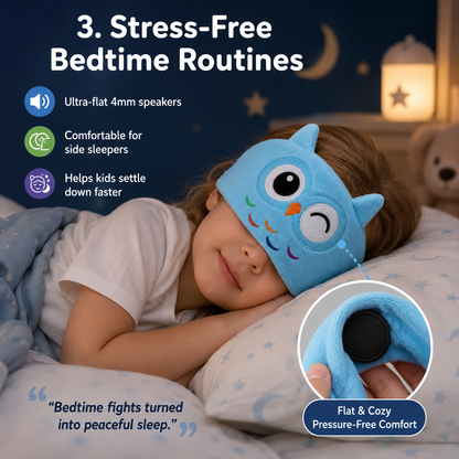 🐻 Kids Calming Cartoon Bluetooth Headband | Stop Tantrums, Soothe Fussy Kids & Give Parents Peace & Quiet