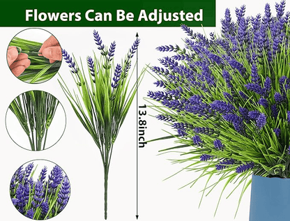 🎁Mother's Day Sale-50% Off!🔥UV Resistant Outdoor Lavender Artificial Flowers