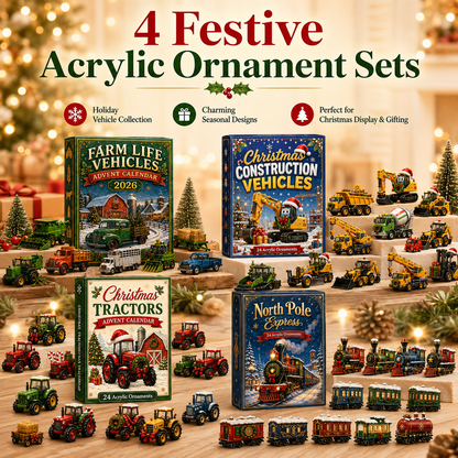 🎄 24-Day Vehicle Advent Calendar – Tractors, Trains & Big Machines 🚜🚂
