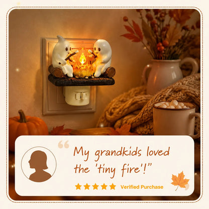 Ghost Campfire Halloween Night Light – Create A Cozy Magical Autumn Glow For Your Home-Last Day Sale-50% OFF🔥