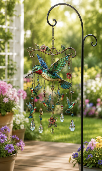Graceful Hummingbird Wind Chime