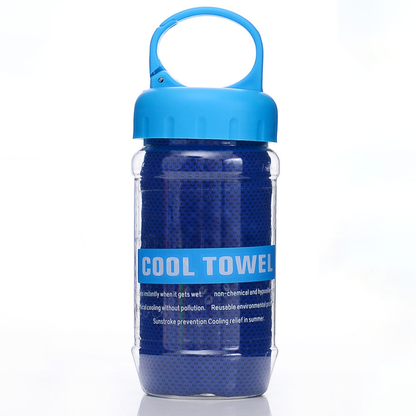 🧊Summer Instant Chill Cooling Towel | Portable Bottle Pack Heat Relief Towel For Gym, Hiking & Outdoor