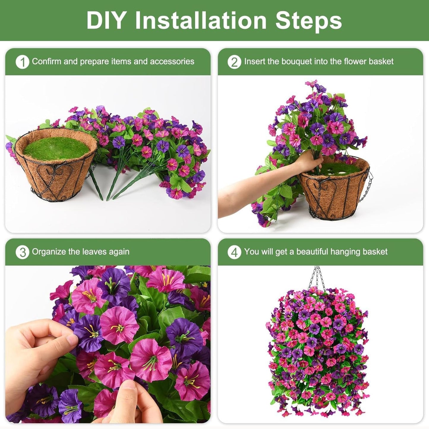 🔥Last Day 75% OFF--🌺UV Resistant Hanging Artificial Morning Glory Vine 💖
